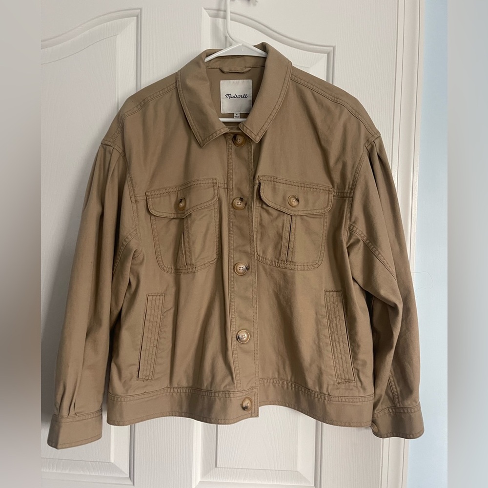 Madewell size medium, slightly oversized light jacket